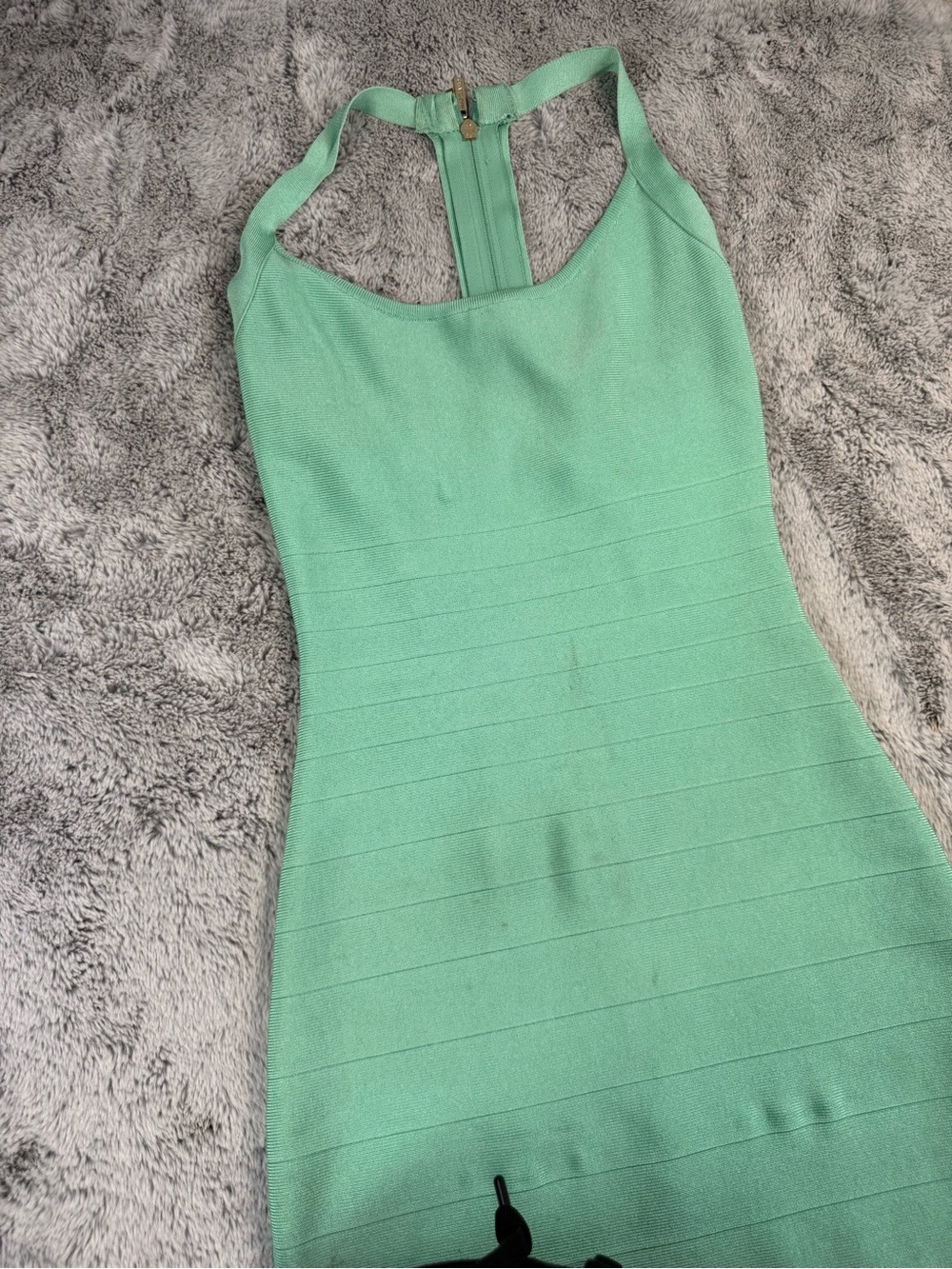 Marciano Mint Green Halter Bandage Mini Dress